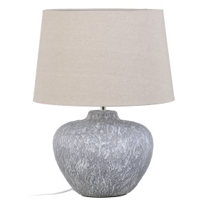 Desk lamp Grey Linen Ceramic 40 W 220 V 240 V 220-240 V 40 x 40 x 55 cm