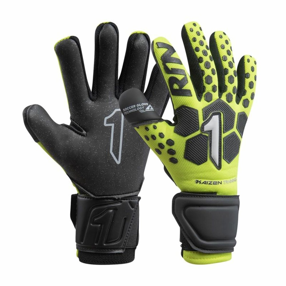 Goalkeeper Gloves Rinat Kaizen Training Yellow Adults