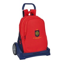 Schulrucksack mit Rädern RFEF Rot Blau (32 x 44 x 16 cm)