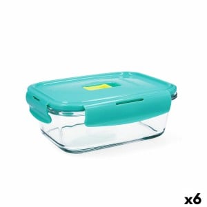 Lunchbox hermetisch Luminarc Pure Box Holy zweifarbig Glas 820 ml (6 Stück)