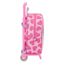 Cartable à roulettes Barbie Love Rose 22 x 27 x 10 cm