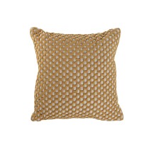 Coussin Home ESPRIT Moutarde Frange Boho 45 x 45 cm