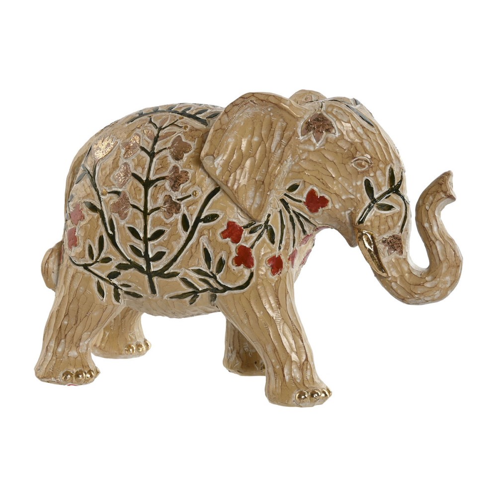 Deko-Figur Home ESPRIT Bunt Elefant 22,5 x 9,5 x 15,5 cm