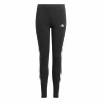 Sports Leggings for Children Adidas Essentials 3 Stripes Black