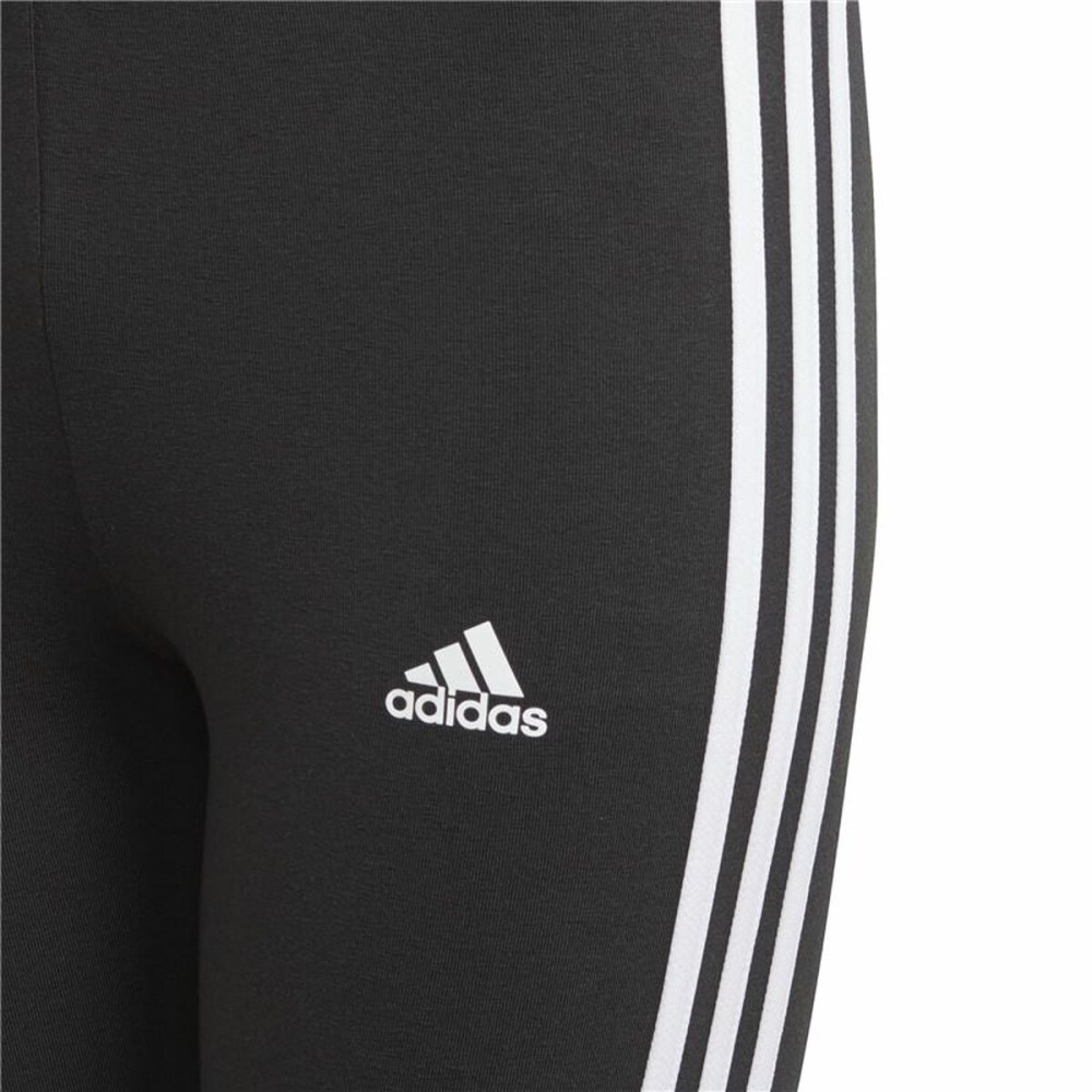 Sports Leggings for Children Adidas Essentials 3 Stripes Black