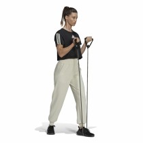 Long Sports Trousers Adidas Aeroready Studio Lady Beige