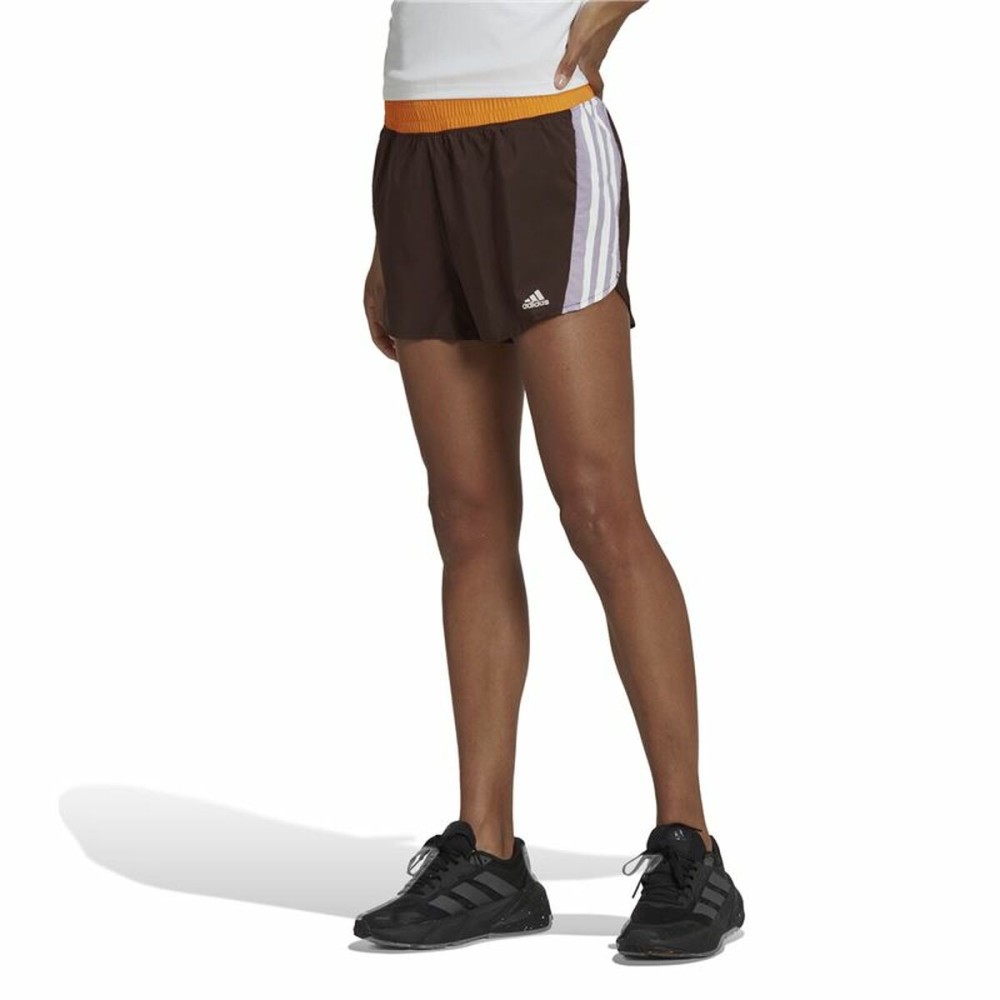 Sports Shorts for Women Adidas Hyperglam Brown