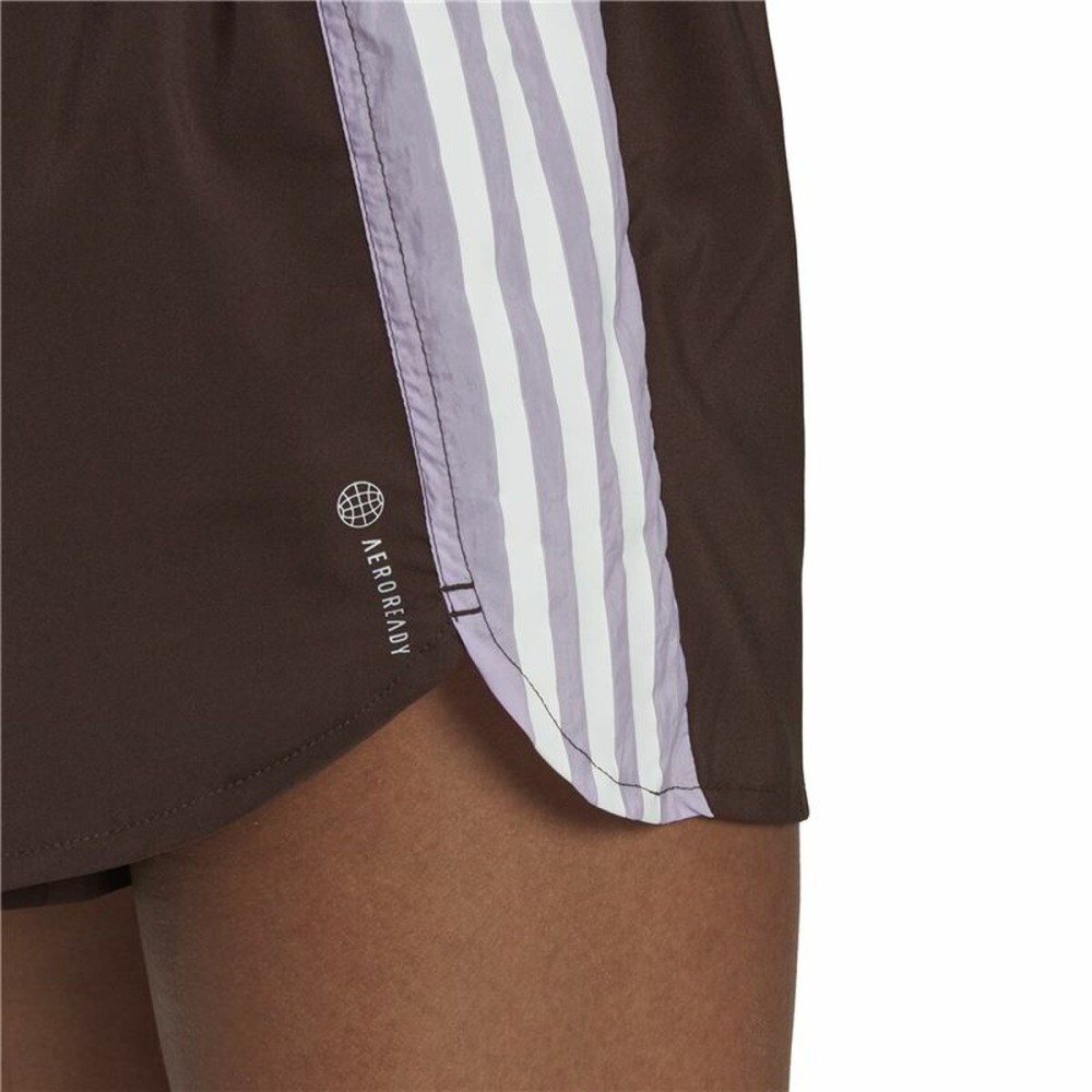 Short de Sport pour Femme Adidas Hyperglam Marron