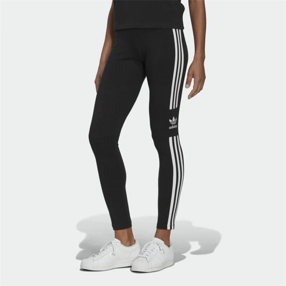 Sporthose Damen Adidas Adicolor 3 Stripes Trefoil Schwarz