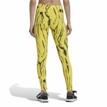 Leggings de Sport pour Femmes Adidas Future Icons Animal-Print Jaune