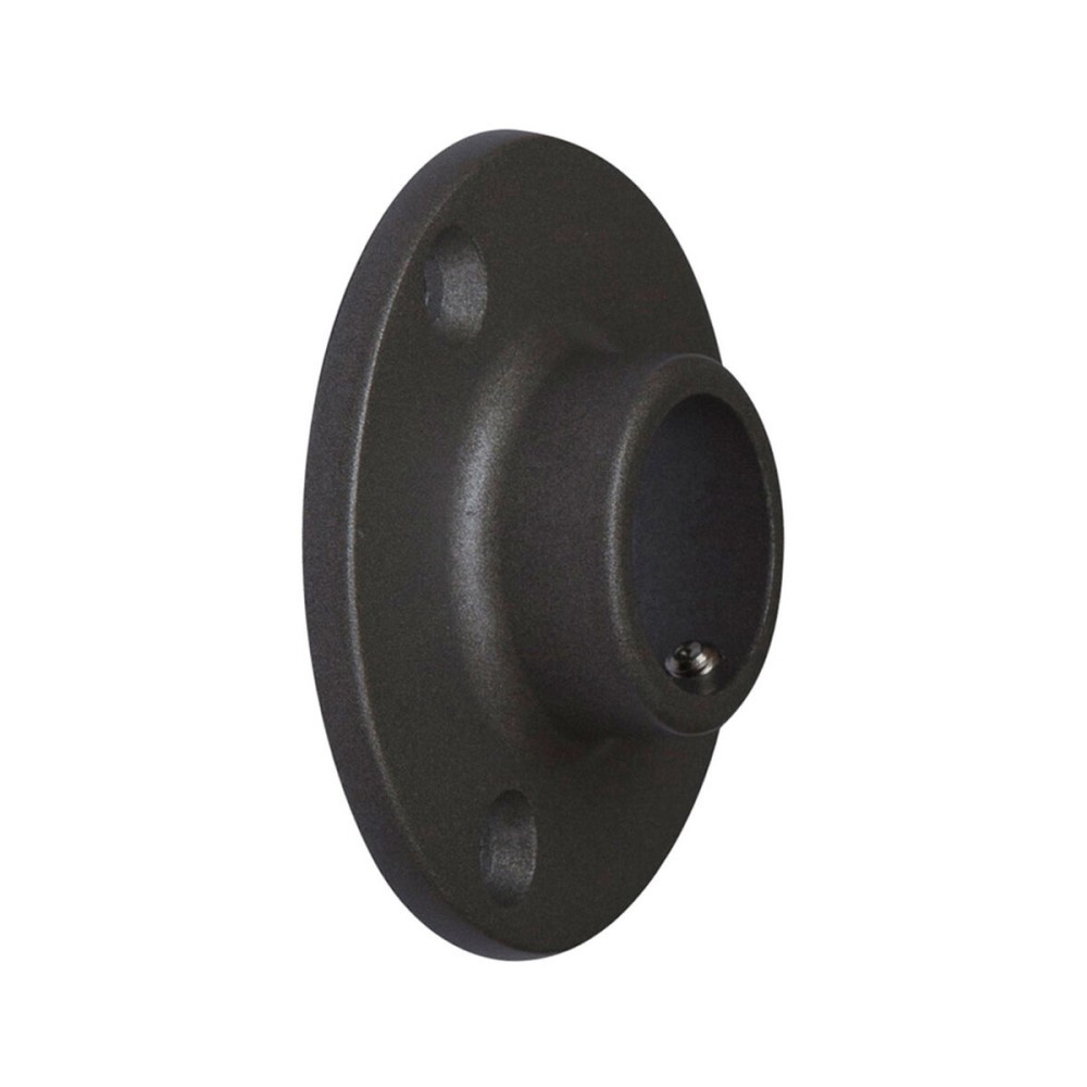 Schrankstangenhalter Stor Planet Schwarz Ø 1,9 cm Satin (2 Stück)