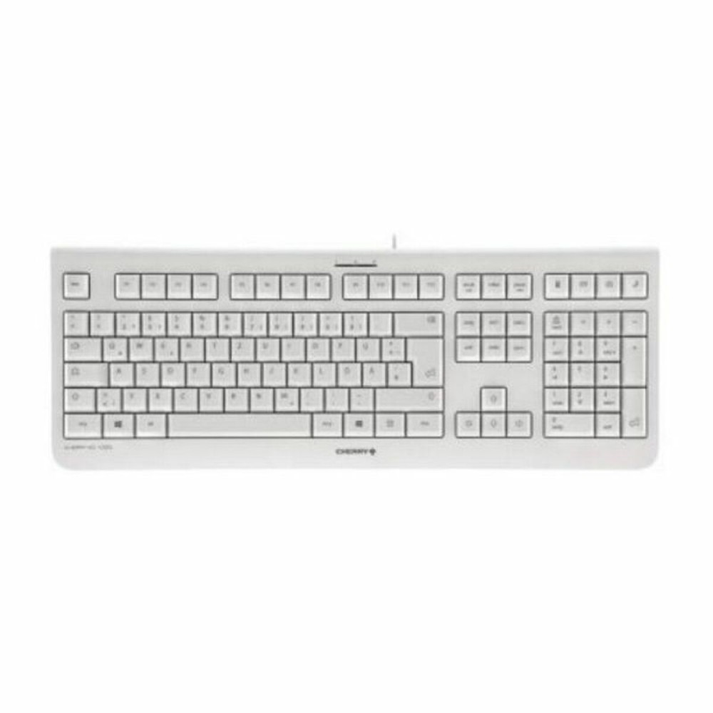 Clavier Cherry JK-0800ES-0- Blanc Gris Espagnol Qwerty