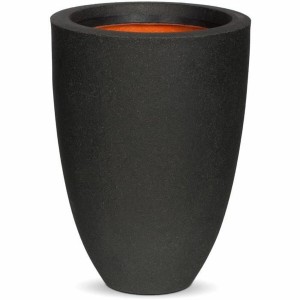 Planter Capi Europe Black Plastic Circular