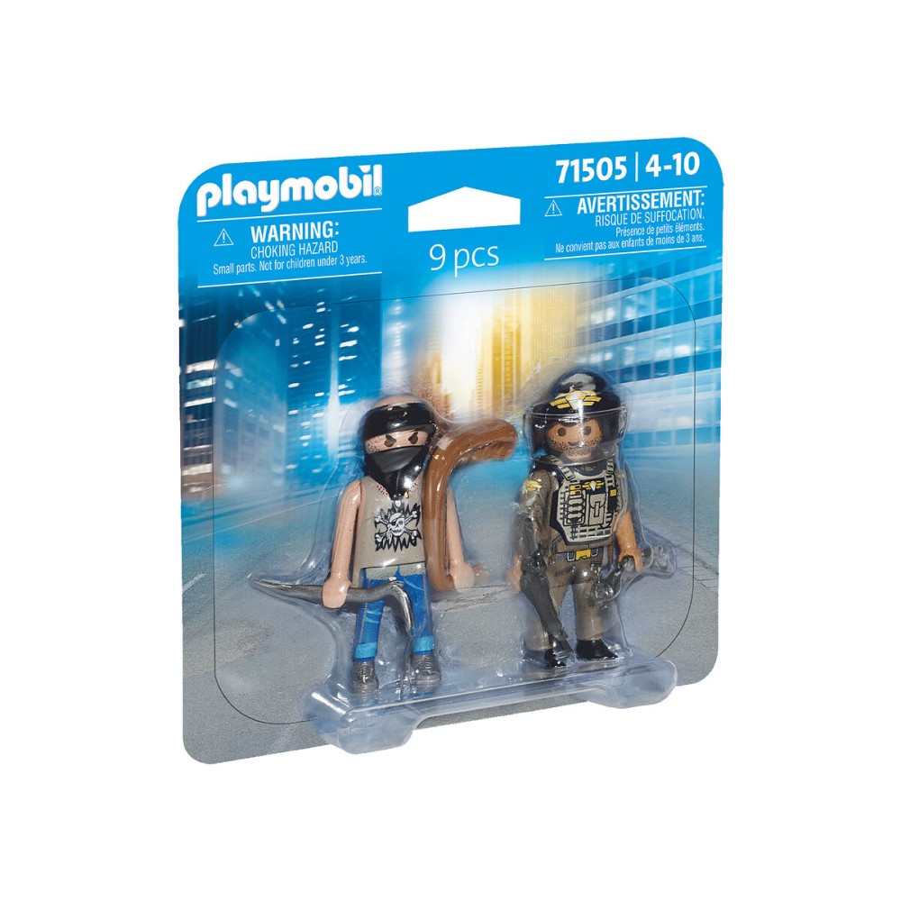 Playset Playmobil 71505 Police Officer Thief 9 Pieces