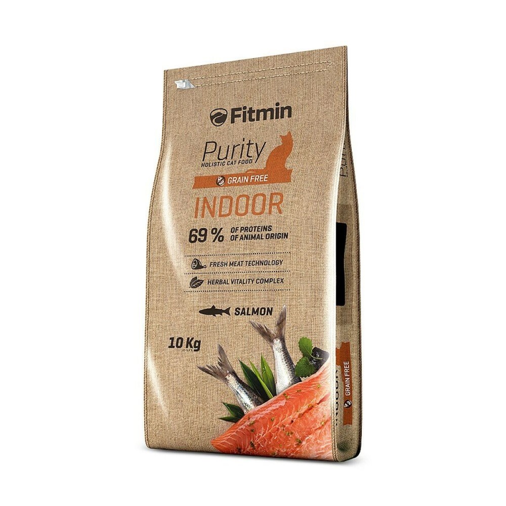 Katzenfutter Fitmin Purity Indoor Erwachsener Fisch Kabeljau 10 kg