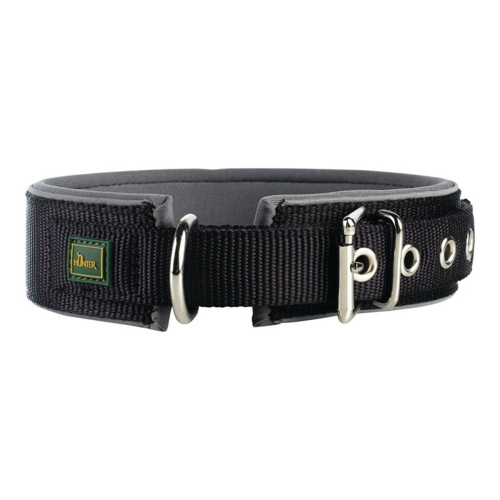 Dog collar Hunter Neoprene Reflect Black