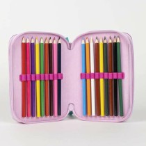 Trousse d'écolier Fuchsia 12,5 x 6,5 x 19,5 cm