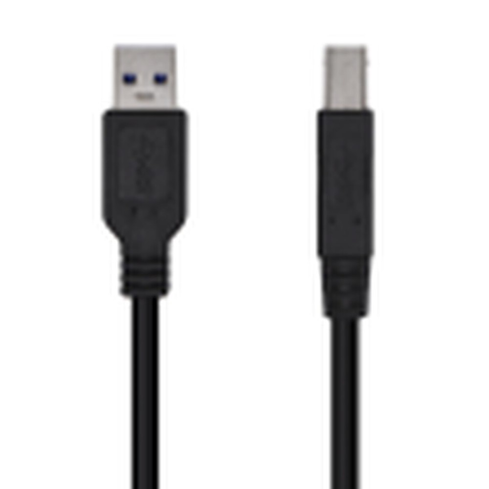 USB Cable Aisens Black 2 m (1 Unit)