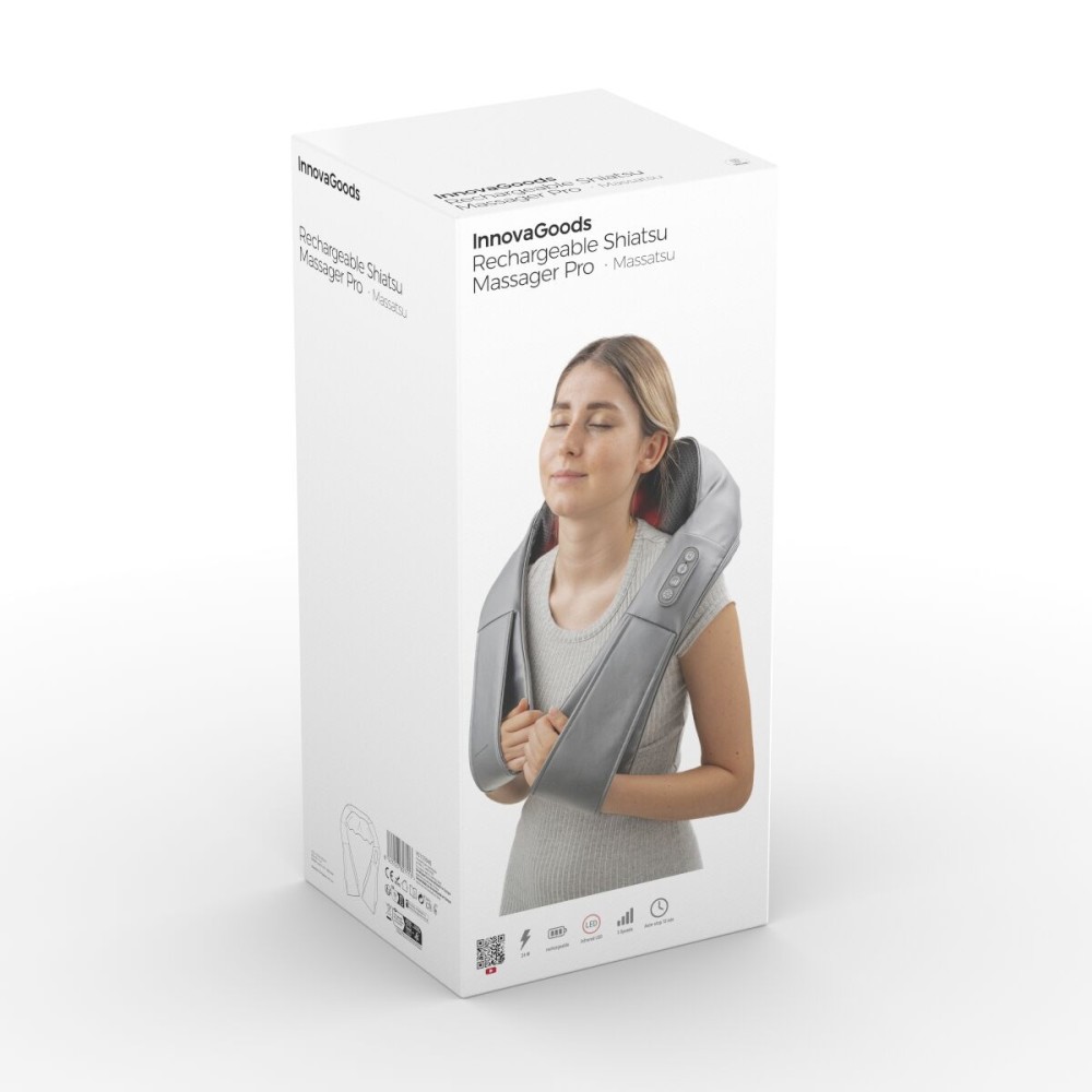 Rechargeable Shiatsu Massager Pro Massatsu InnovaGoods