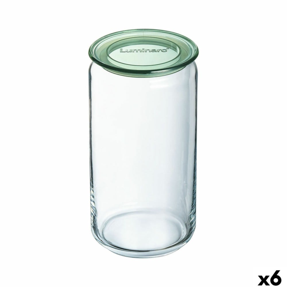 Topf Luminarc Pure Jar grün Glas 1,5 L (6 Stück)