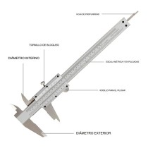 Gauge Workpro Vernier Aluminium 0,02 mm