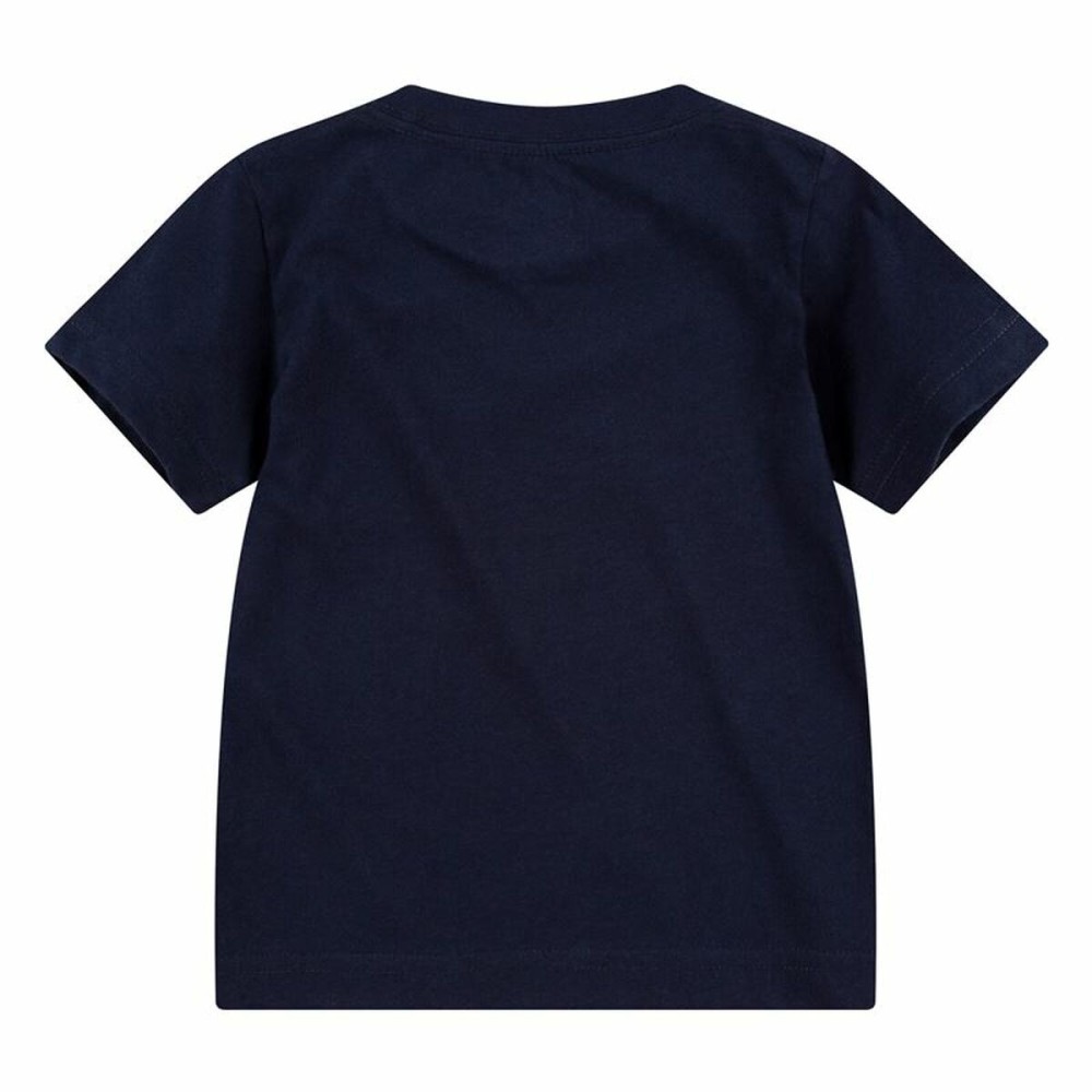 Child's Short Sleeve T-Shirt Nike Swoosh Navy Blue