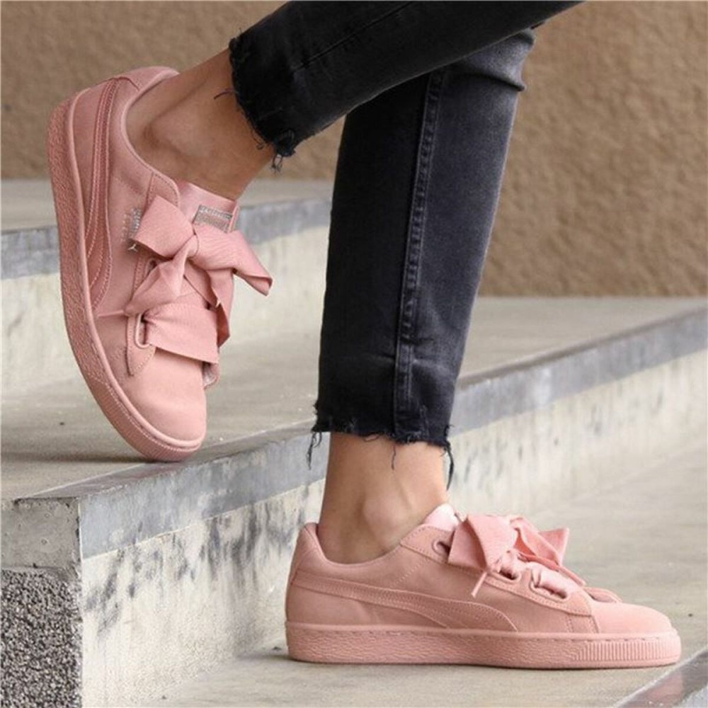 Laufschuhe für Damen Puma Suede Heart Ep Gelb