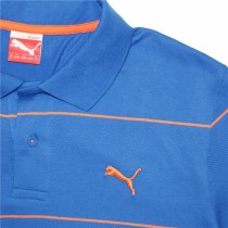 Herren Kurzarm-Poloshirt Puma Jacquard Blau