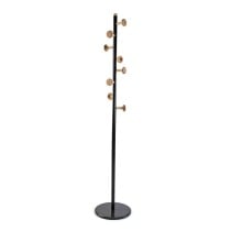 Hat stand Versa Axis Black Wood Metal