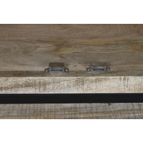 Anrichte DKD Home Decor 85 x 45 x 100 cm natürlich Schwarz Metall Mango-Holz