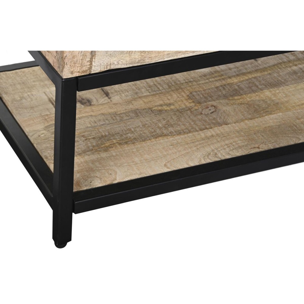 Buffet DKD Home Decor 85 x 45 x 100 cm Naturel Noir Métal Bois de manguier