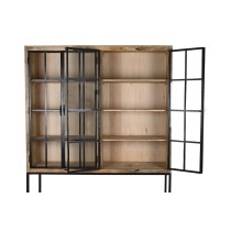 Shelves DKD Home Decor Black Natural Metal Mango wood 170 x 45 x 200 cm (1)