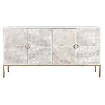 Sideboard DKD Home Decor 170 x 40 x 90 cm Golden Metal White Mango wood