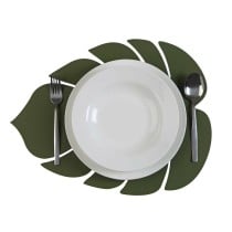 Table Mat Versa Leaf of a plant Green 35 x 44,5 cm