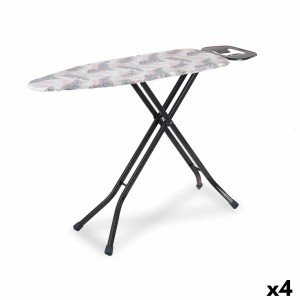 Table à Repasser Blanc Beige Gris Métal Feuille d'une plante 110 x 38 x 92 cm (4 Unités)