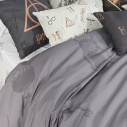 Housse de Couette Harry Potter Deathly Hallows Multicouleur 175 Fils 200 x 200 cm Lit de 120