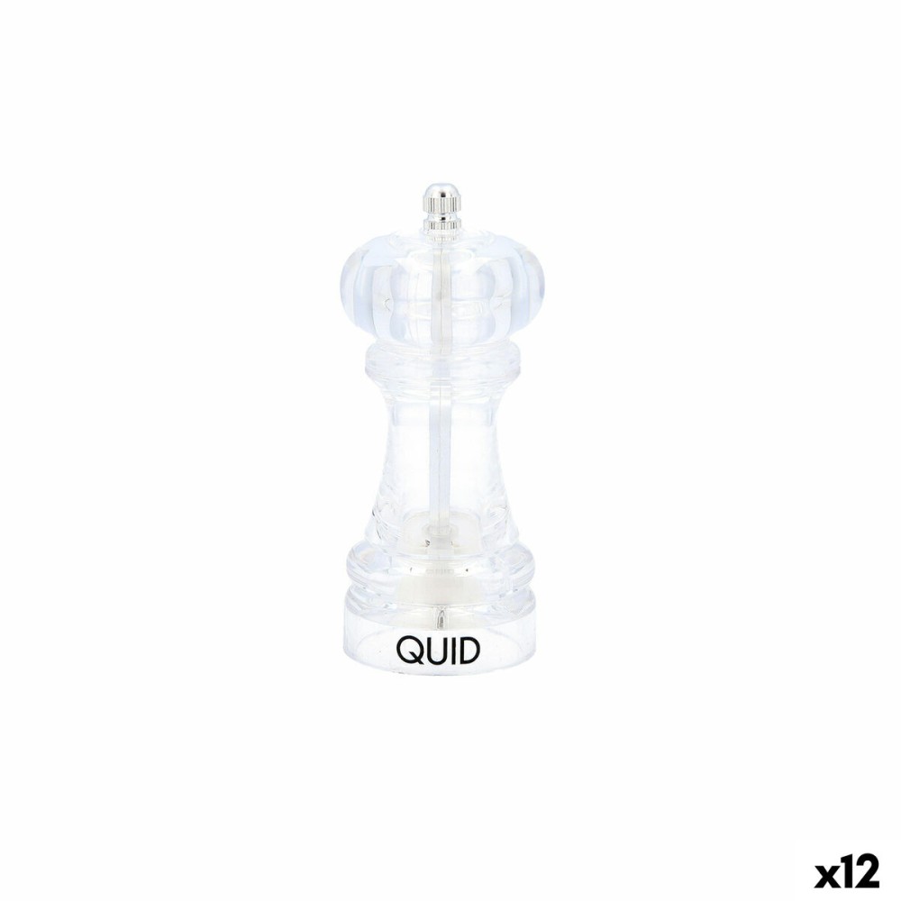 Spice Grinder Quid Hábitat Transparent 14 cm (12 Units)