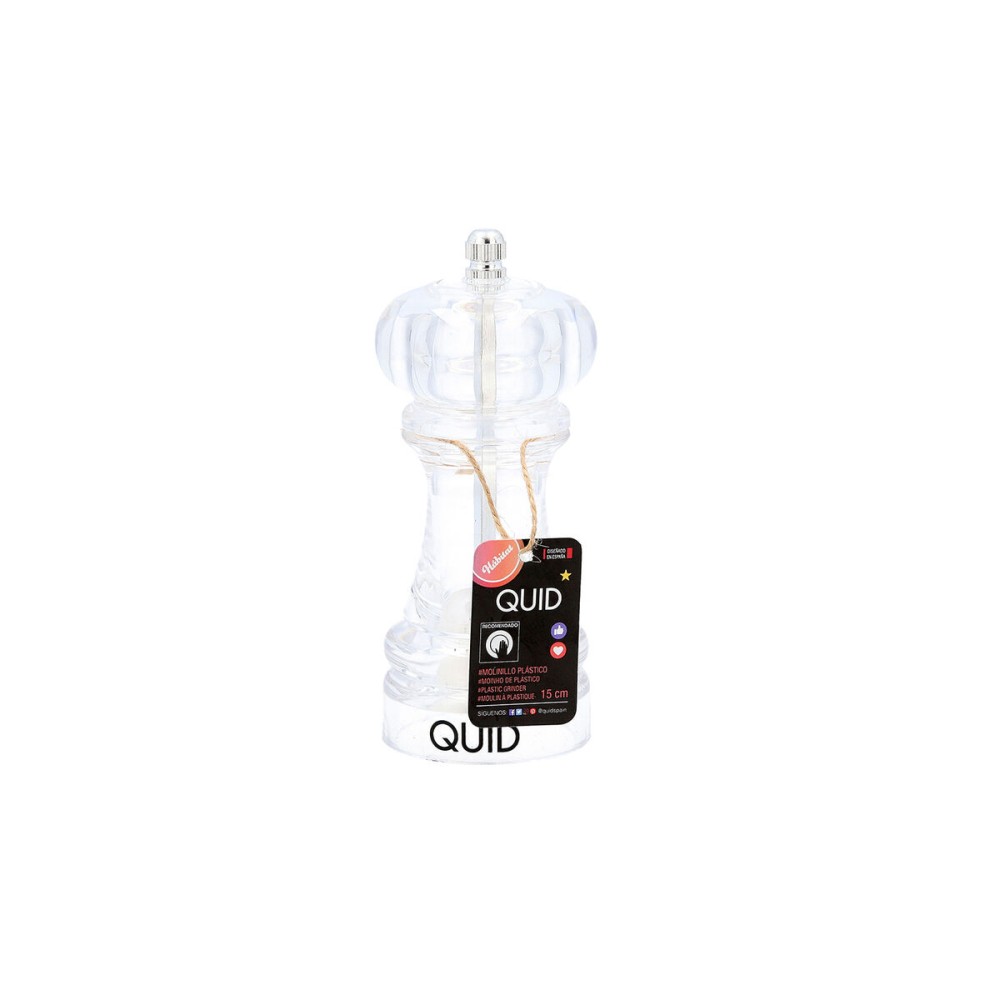 Moulin à épices Quid Hábitat Transparent 14 cm (12 Unités)