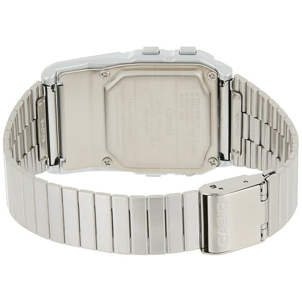 Montre Unisexe Casio DATABANK CALCULATOR STEEL - MATT CASE Gris