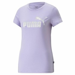 Women’s Short Sleeve T-Shirt Puma Ess+ Nova Shine  Lavendar Lady