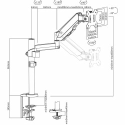 Bildschirm-Träger für den Tisch V7 DM1TA-1E 17" 32"