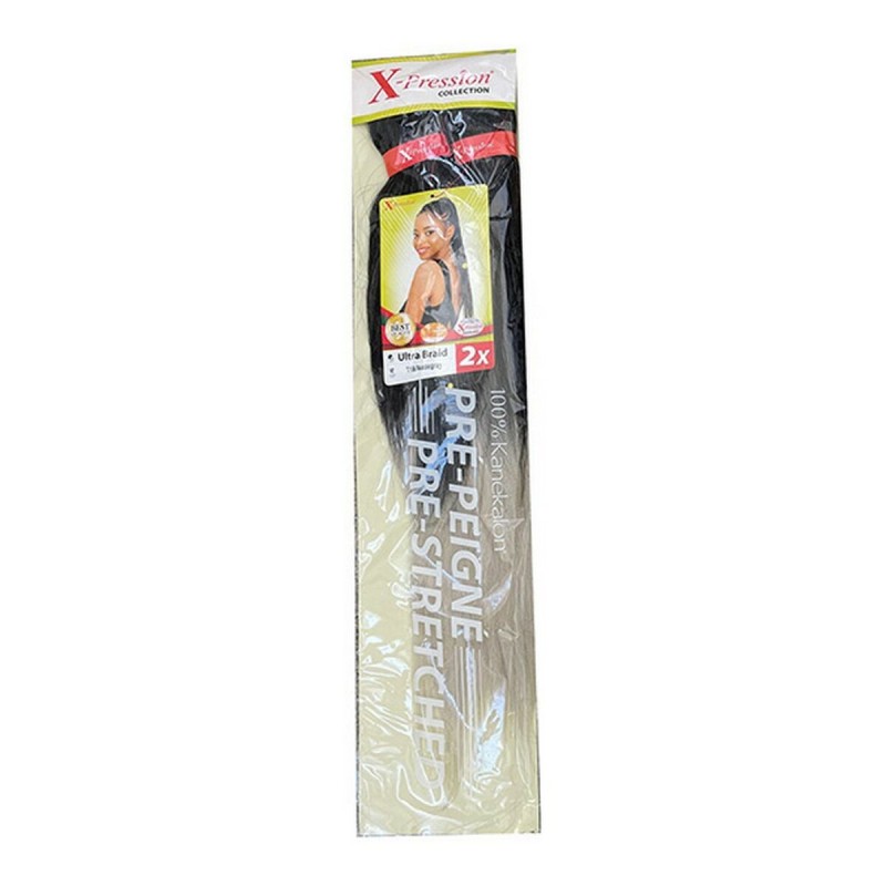 Extensions pour les Cheveux Pre-Peigne X-Pression Nº T1B/Mattegray (1X2)