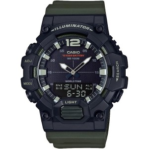 Herrenuhr Casio ILLUMINATOR BLACK - ARMY GREEN (Ø 48 mm)