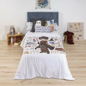 Housse de Couette Harry Potter I love magic Multicouleur 175 Fils 140 x 200 cm Lit 1 persone