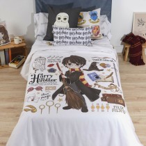 Housse de Couette Harry Potter I love magic Multicouleur 175 Fils 140 x 200 cm Lit 1 persone