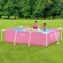 Schwimmbad Abnehmbar Intex Small Frame Familiar 28266NP Rosa 220 x 60 x 150 cm