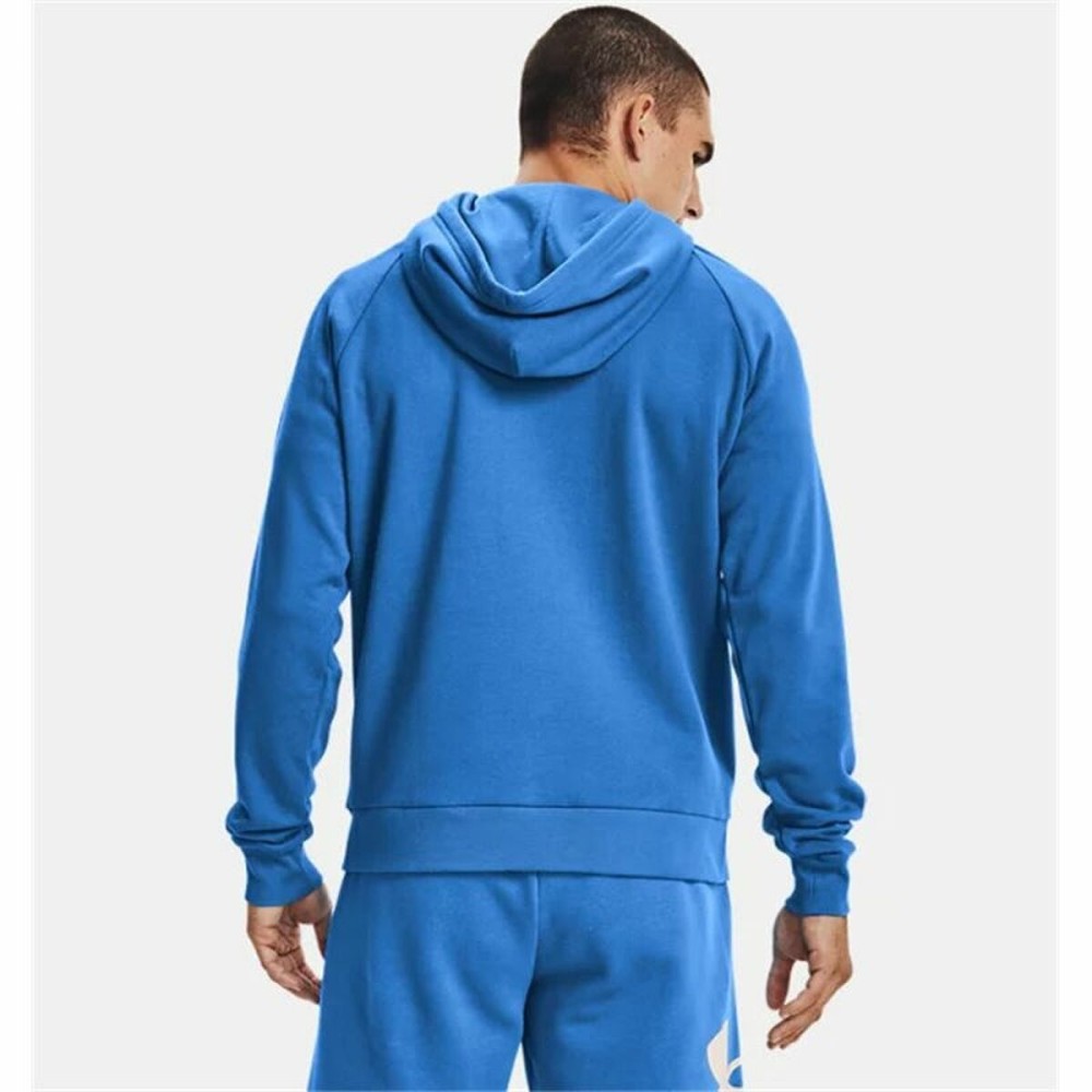 Herren Sweater mit Kapuze Under Armour Rival Big Logo Blau