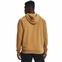 Herren Sweater mit Kapuze Under Armour Rival Big Logo Ocker