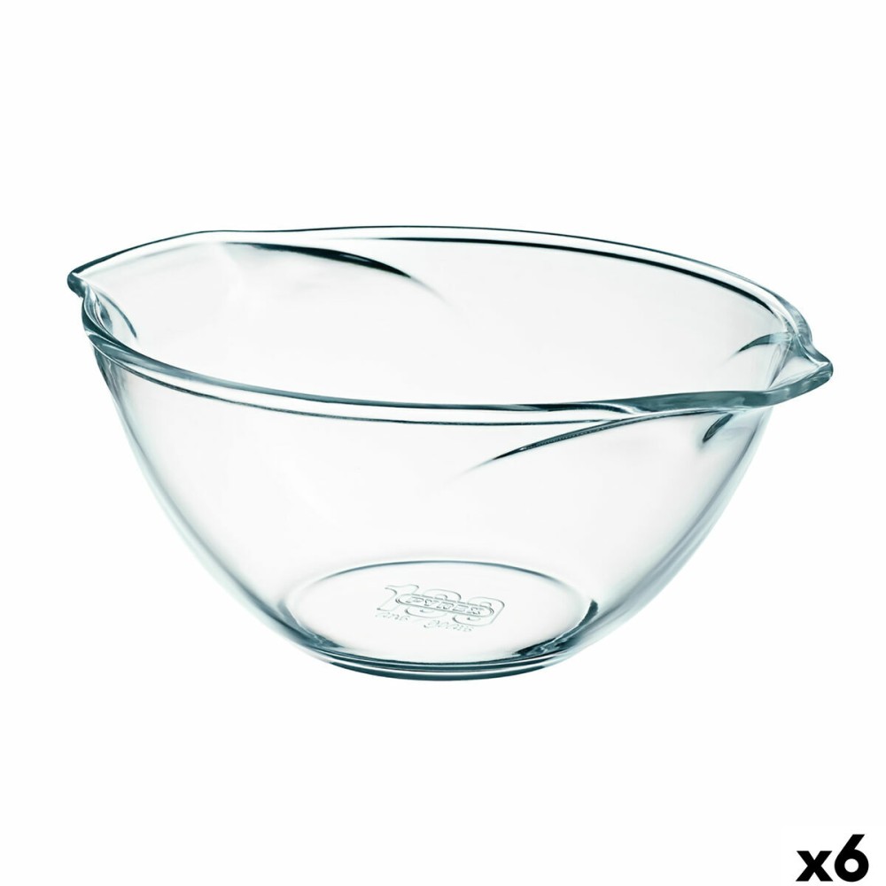 Bol mélangeur Pyrex Classic Vidrio Transparent verre 27 x 23 x 12 cm 6 Unités