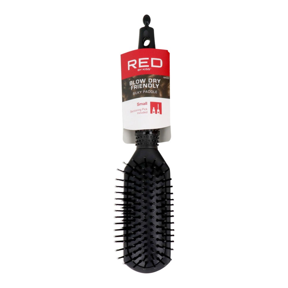 Brosse Démêlante Red Kiss Kiss Rubberized Noir